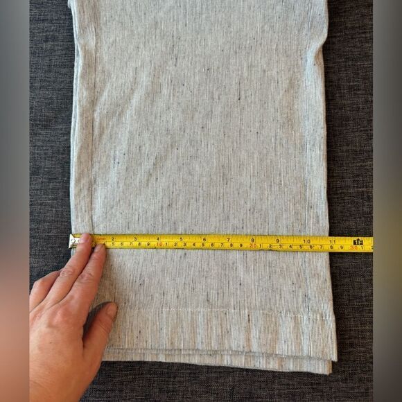 Chicos Linen-Blend Stretch Amelia Stripe Pants Size 3 - Picture 11 of 16